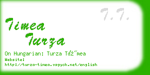 timea turza business card